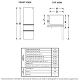 GE(R) ENERGY STAR(R) 11.9 Cu. Ft. Bottom-Freezer Refrigerator - (GLE12HSPSS)