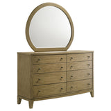 Granada - 8-Drawer Dresser And Mirror - Natural Pine