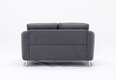 Yuina - Linen Loveseat - Gray