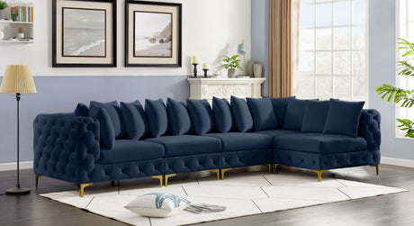 Tremblay - Modular Sectional 5 Piece - Navy - Fabric