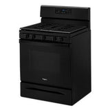 5.0 Cubic Feet Whirlpool Gas Range With Center Oval Burner - Black