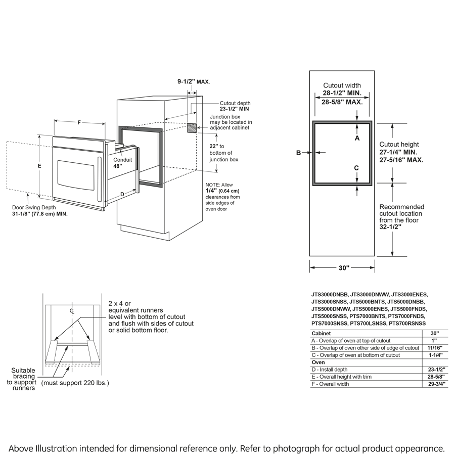 GE Profile(TM) 30" Smart Built-In Convection Single Wall Oven with Left-Hand Side-Swing Doors - (PTS700LSNSS)