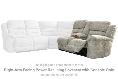 Family Den Right-arm Facing Power Reclining Loveseat With Console - (5180290)