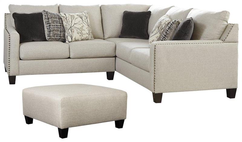 2-piece Sectional With Ottoman - (PKG001292)