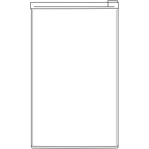 GE(R) ENERGY STAR(R) Compact Refrigerator - (GME04GGKBB)