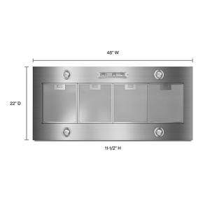 48" 585 Or 1170 CFM Motor Class Custom Hood Liner