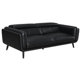 Shania - Upholstered Low Back Sofa - Black