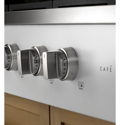 Caf(eback)(TM) 36" Commercial-Style Gas Rangetop with 6 Burners (Natural Gas) - (CGU366P4TW2)