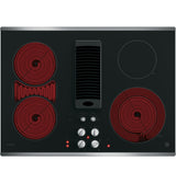 GE Profile(TM) 30" Downdraft Electric Cooktop - (PP9830SRSS)