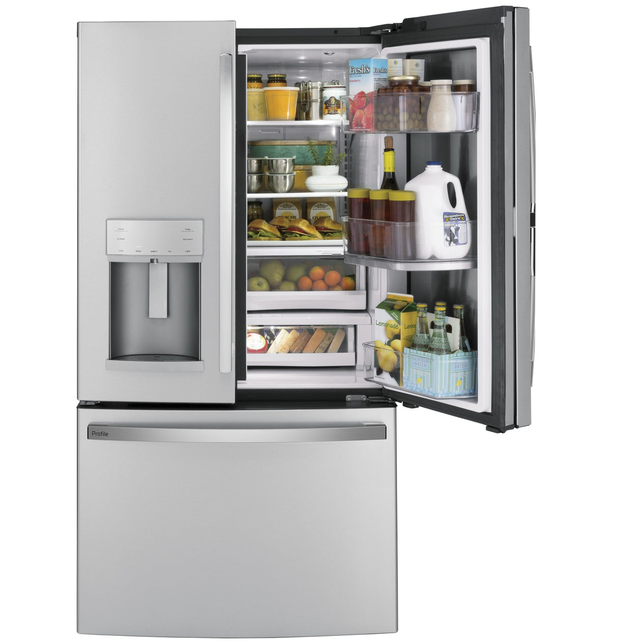 GE Profile(TM) Series 27.7 Cu. Ft. Fingerprint Resistant French-Door Refrigerator with Door In Door and Hands-Free AutoFill - (PFD28KYNFS)