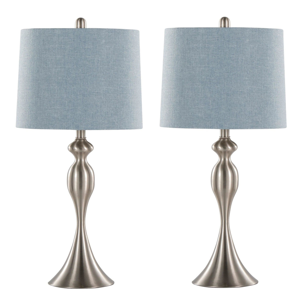 Ashland - 27" Metal Table Lamp (Set of 2) - Light Blue