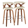 Gardenia - 30" Fixed-Height Barstool (Set of 2) - Walnut Base