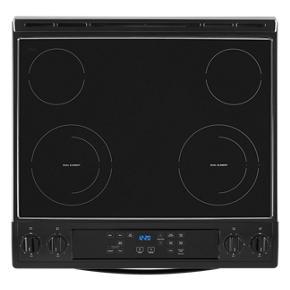 4.8 Cubic Feet Whirlpool Electric Range With Frozen Bake Technology - Black - 30"