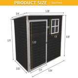 Outdoor Storage Shed Kit Perfect To Store Patio Furniture