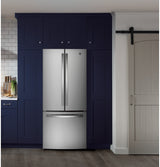 GE(R) ENERGY STAR(R) 20.8 Cu. Ft. French-Door Refrigerator - (GNE21FSKSS)