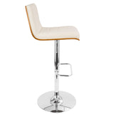 Vasari - Mid Century Modern Adjustable Barstool With Swivel