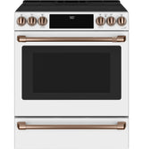 Caf(eback)(TM) 30" Smart Slide-In, Front-Control, Induction and Convection Range with Warming Drawer - (CHS900P4MW2)