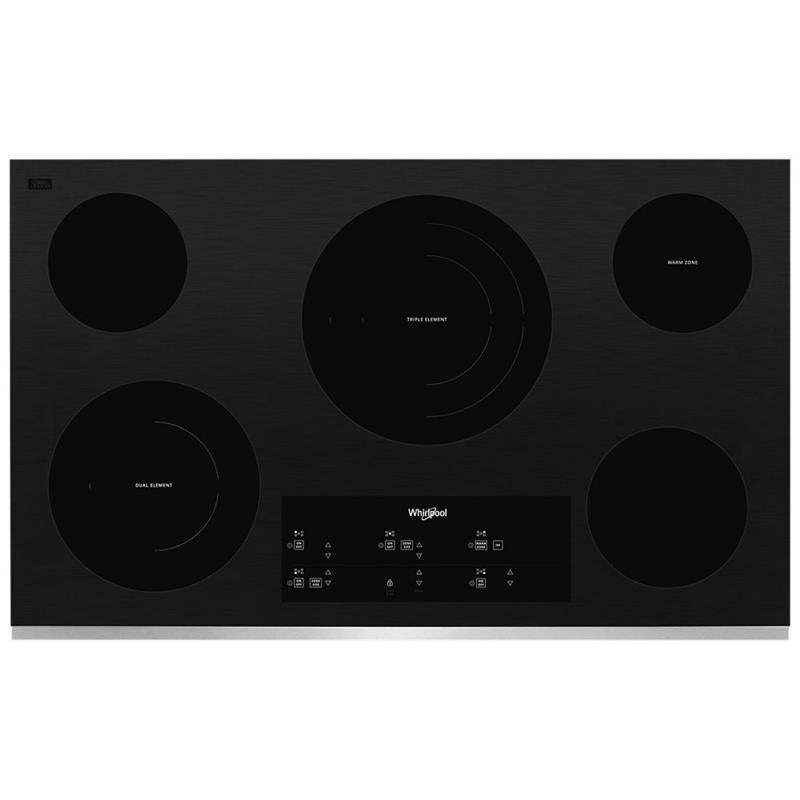 36-inch Electric Ceramic Glass Cooktop with Triple Radiant Element - (WCE97US6KS)