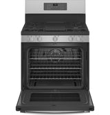 GE Profile(TM) Smart 30" Free-Standing Self Clean Gas Fingerprint Resistant Range with No Preheat Air Fry - (PGB935YPFS)