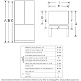 GE(R) ENERGY STAR(R) 23.7 Cu. Ft. French-Door Refrigerator - (GFE24JMKES)