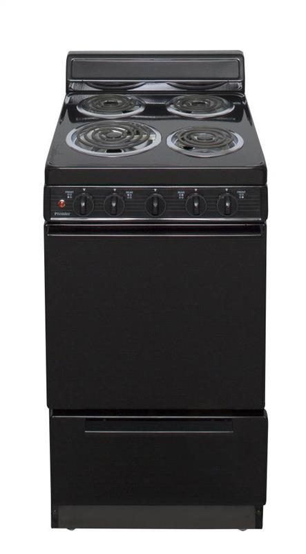 20 in. Freestanding Electric Range in Black - (EAK100BP)