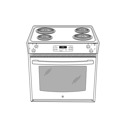 GE(R) 27" Drop-In Electric Range - (JM250DFWW)