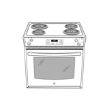 GE(R) 27" Drop-In Electric Range - (JM250DFWW)