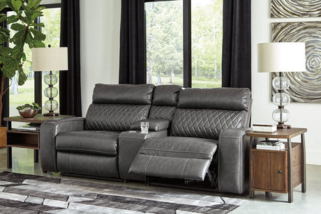 Samperstone 3-piece Power Reclining Sectional - (55203S3)