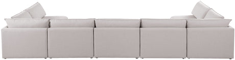 Mackenzie - Modular Sectional 7 Piece - Beige - Fabric