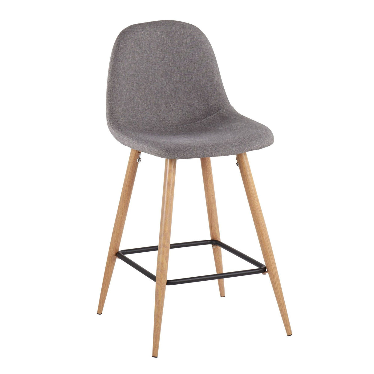 Pebble - Counter Stool - Natural Metal (Set of 2)