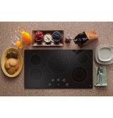 GE(R) 36" Built-In Knob Control Electric Cooktop - (JEP5036DTBB)