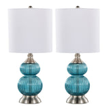 Belle - 20" Glass Accent Lamp (Set of 2)