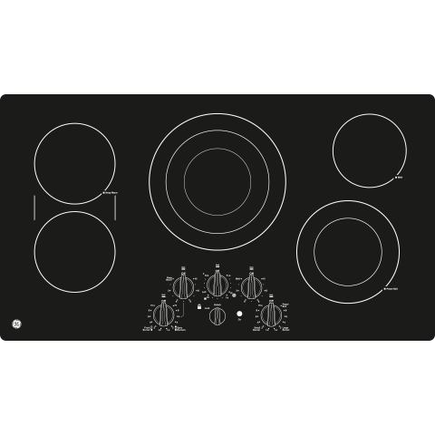 GE Profile(TM) 36" Built-In Knob Control Cooktop - (PP7036DJBB)