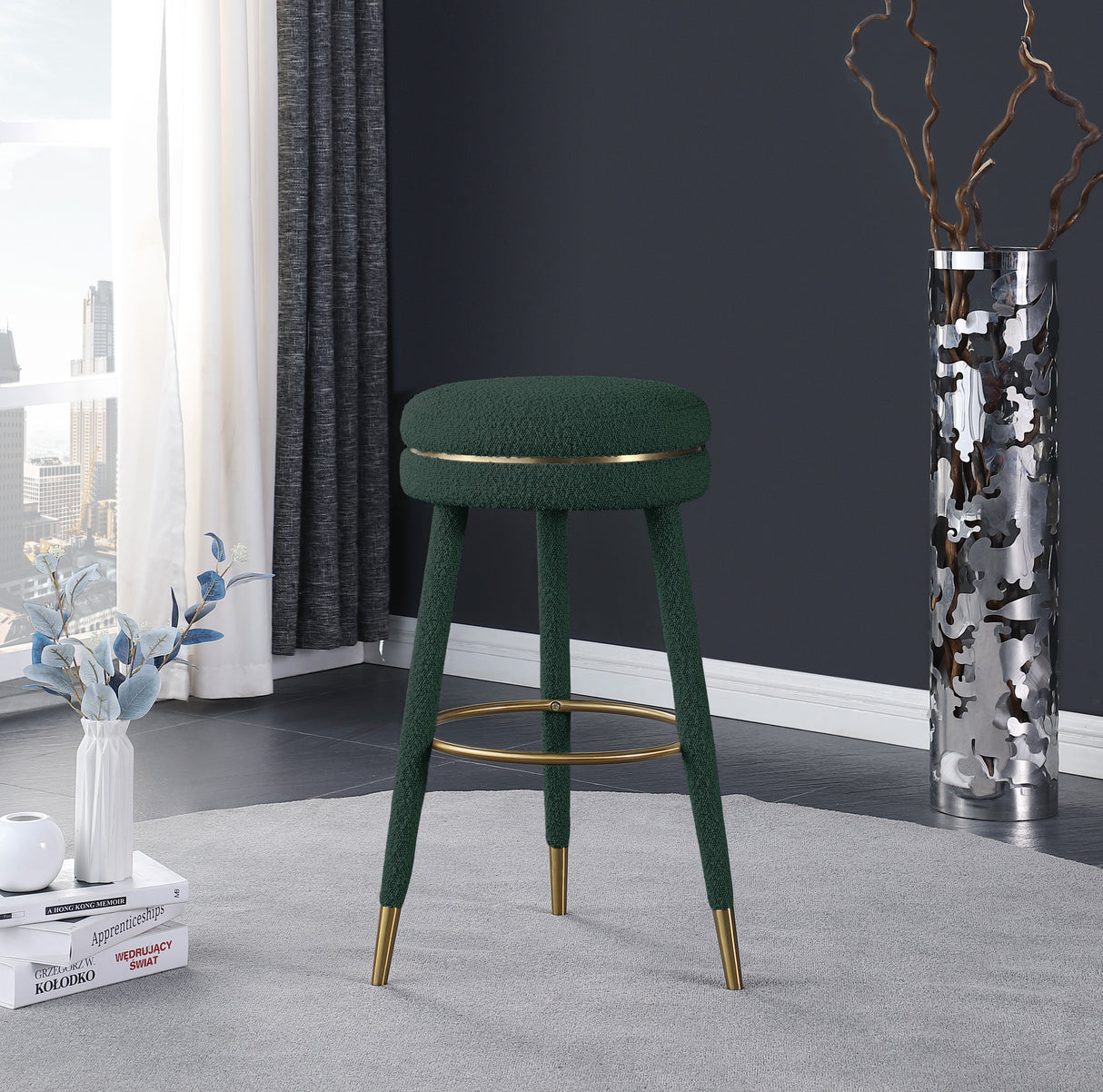 Coral - Bar Stool - Green