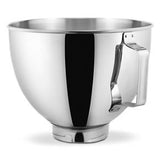 4.5 Quart Polished Stainless Steel Bowl With Handle