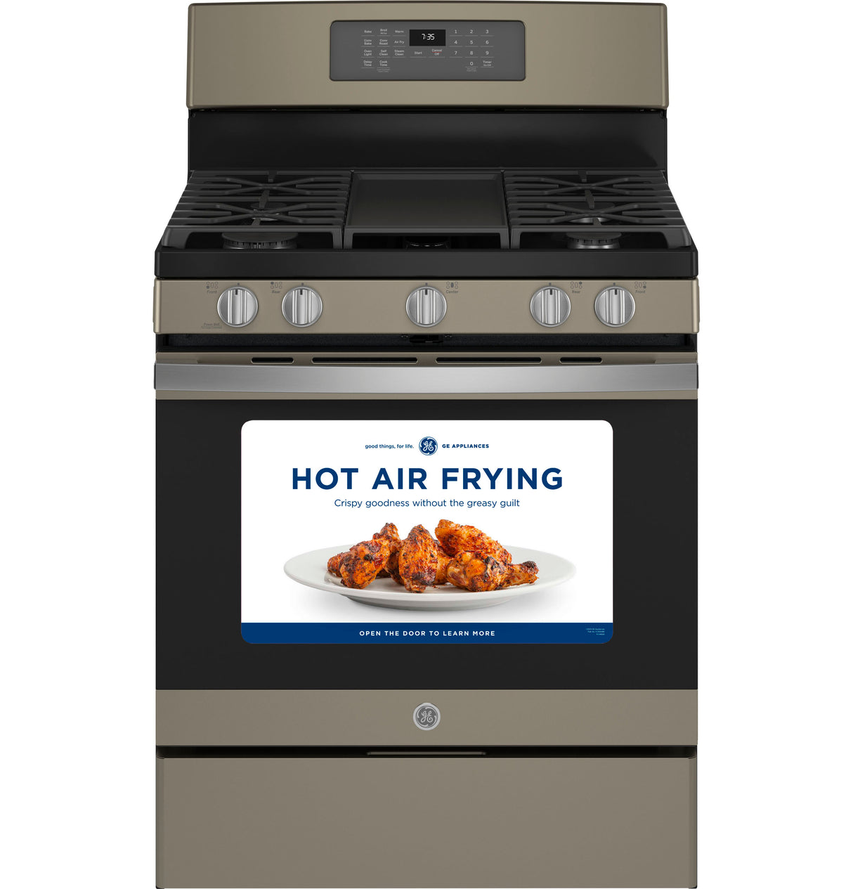 GE(R) 30" Free-Standing Gas Convection Range with No Preheat Air Fry - (JGB735EPES)