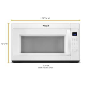 2.1 Cubic Feet Over-The-Range Microwave With Steam cooking - White