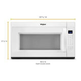 2.1 Cubic Feet Over-The-Range Microwave With Steam cooking - White