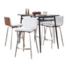 Marcel Mason - 5 Piece Swivel Contemporary Design Counter Height Dining Set