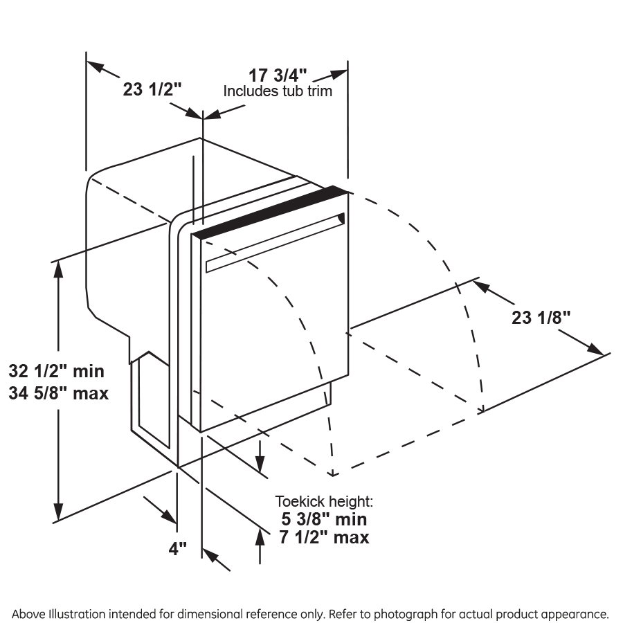 GE Profile(TM) ENERGY STAR(R) 18" ADA Compliant Stainless Steel Interior Dishwasher with Sanitize Cycle - (PDT145SGLBB)