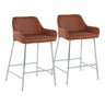 Daniella - Contemporary Fixed Height Counter Stool (Set of 2)