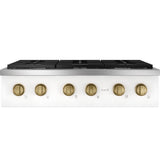 Caf(eback)(TM) 36" Commercial-Style Gas Rangetop with 6 Burners (Natural Gas) - (CGU366P4TW2)