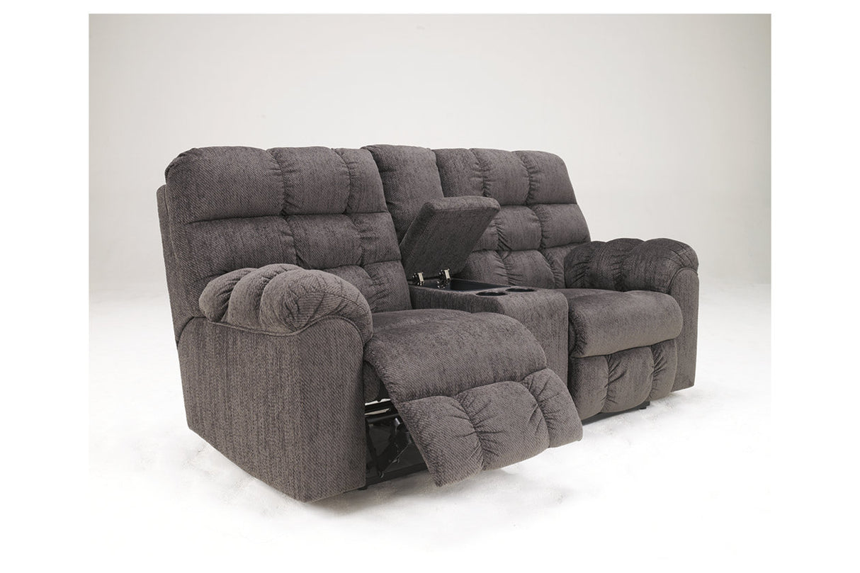 Acieona Reclining Loveseat With Console - (5830094)