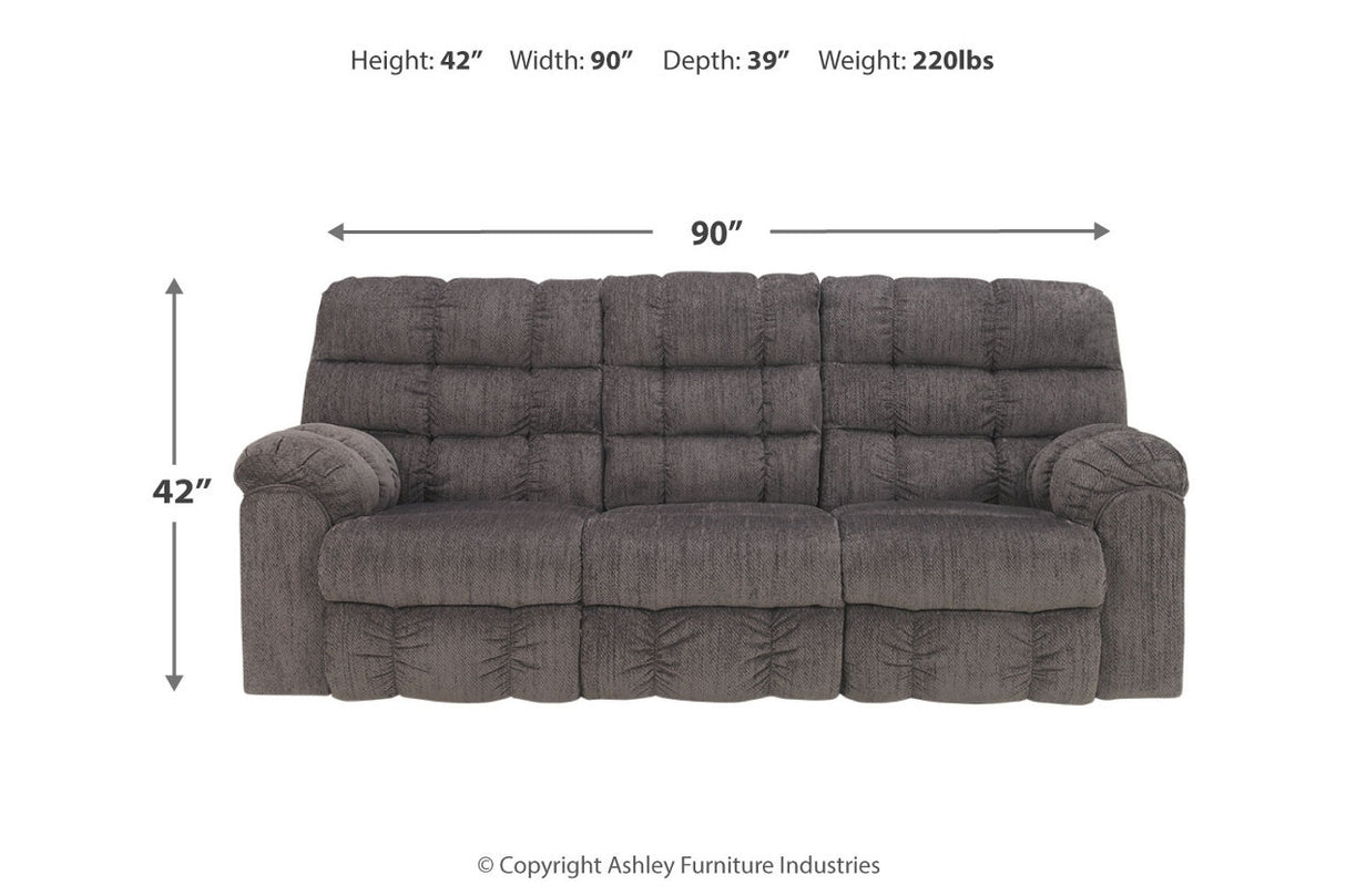 Acieona Reclining Sofa With Drop Down Table - (5830089)