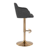 Boyne - Adjustable Barstool (Set of 2) - Gold