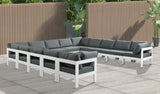 Nizuc - Outdoor Patio Modular Sectional 13 Piece - Grey - Fabric