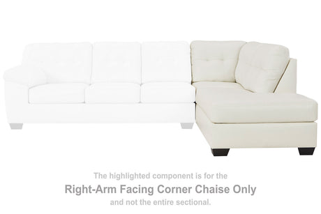 Donlen Right-arm Facing Corner Chaise - (5970317)