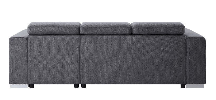 Natalie - Sectional Sofa - Gray Chenille