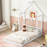 House-Shaped Roof Headboard Floor Bed, (Without Slats)