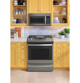 GE(R) 30" Slide-In Front-Control Convection Gas Range with No Preheat Air Fry - (JGS760EPES)